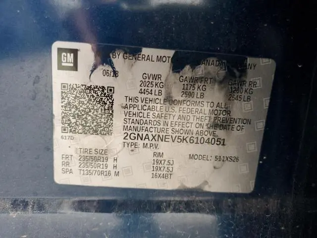 2019 CHEVROLET EQUINOX PREMIER  