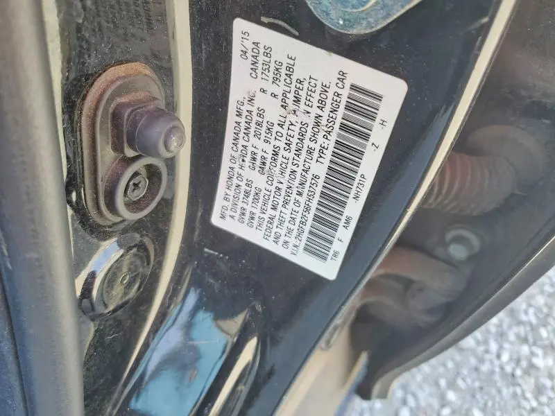2015 HONDA CIVIC LX  