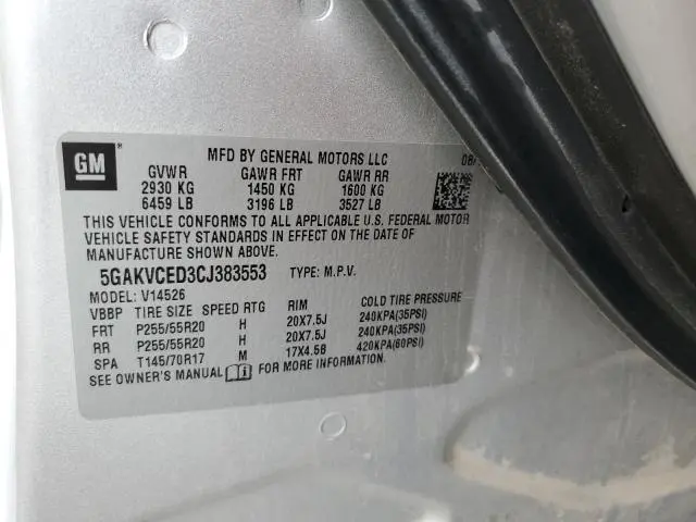 2012 BUICK ENCLAVE   