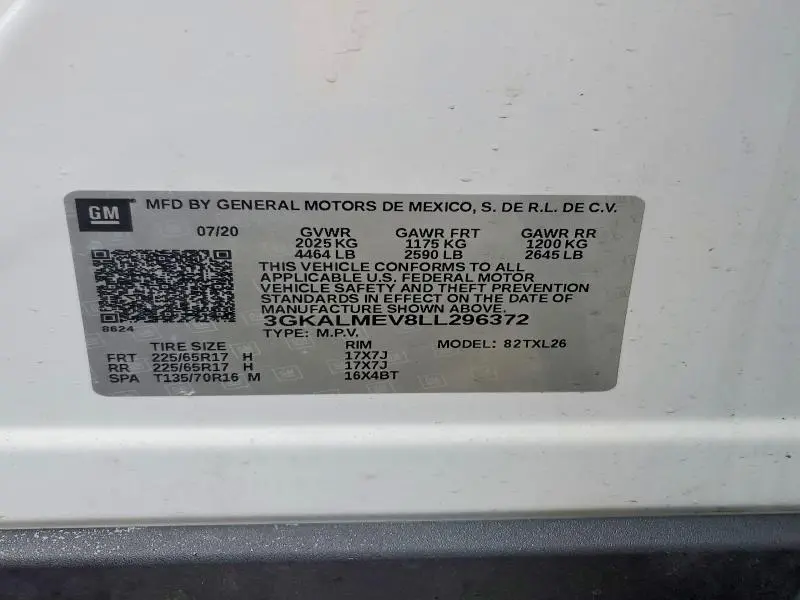 2020 GMC TERRAIN SLE  