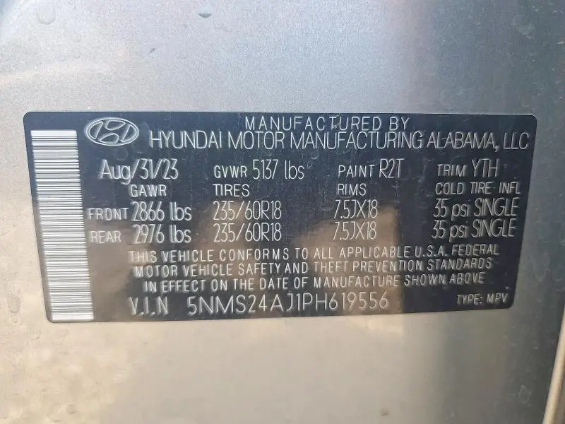 2023 HYUNDAI SANTA FE SEL  