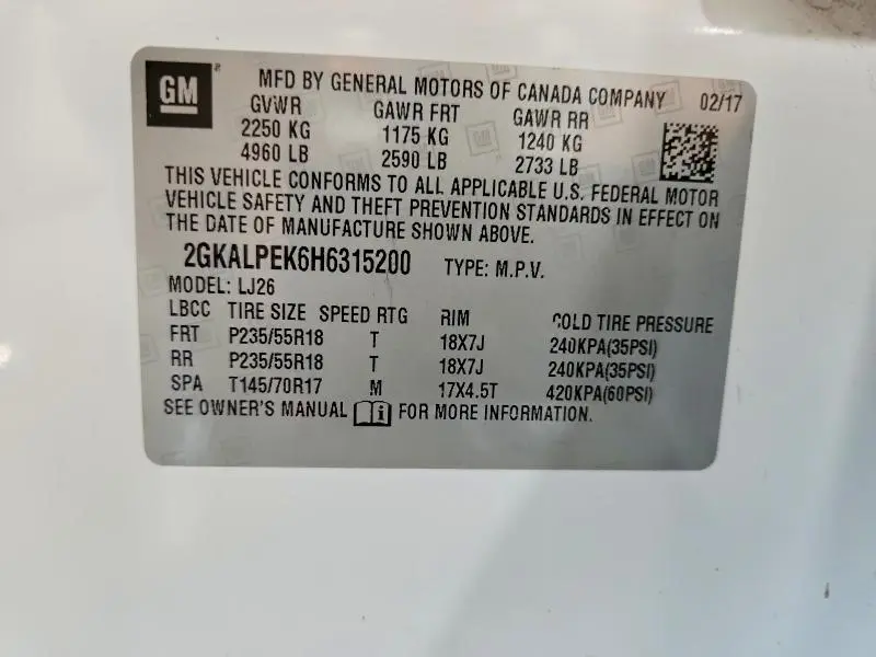 2017 GMC TERRAIN SLT  