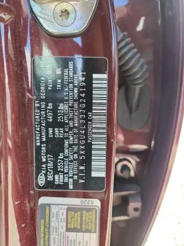 2018 KIA OPTIMA EX  