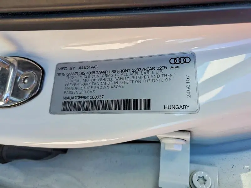 2016 AUDI A3 PREMIUM  