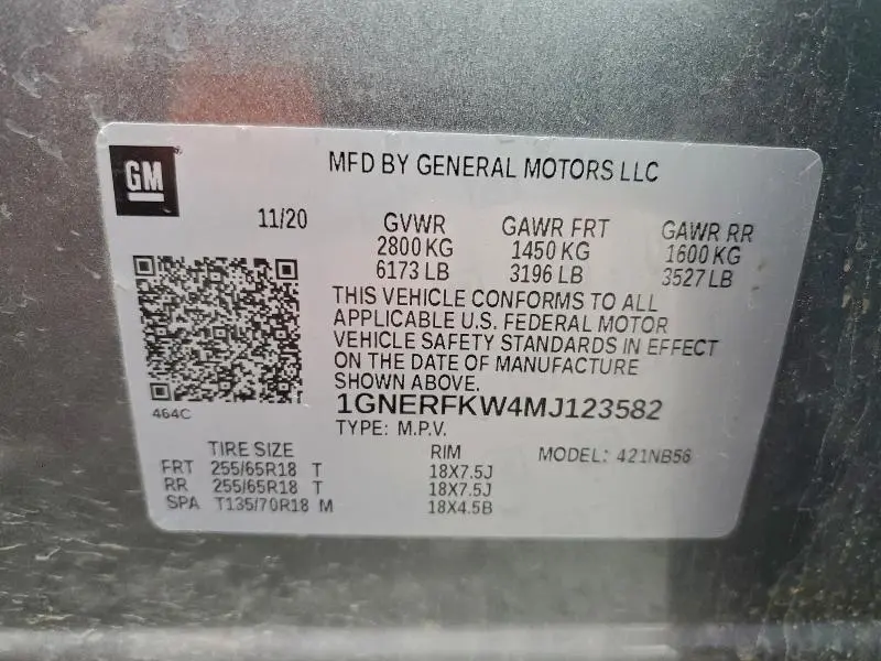 2021 CHEVROLET TRAVERSE LS  