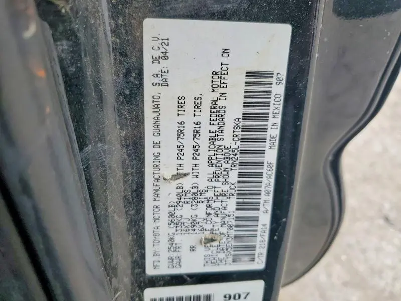 2021 TOYOTA TACOMA SR  