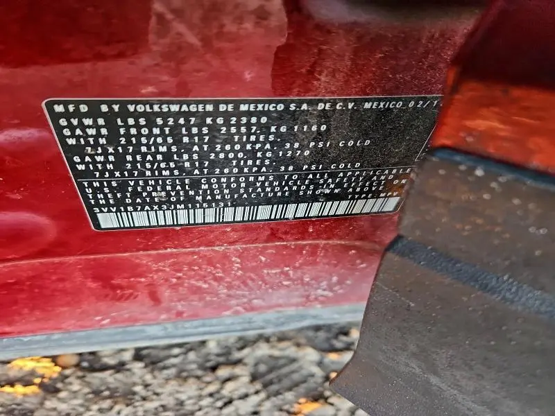 2018 VOLKSWAGEN TIGUAN   