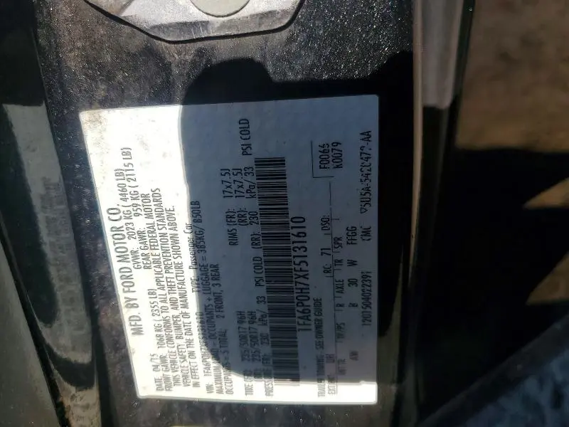 2015 FORD FUSION SE  