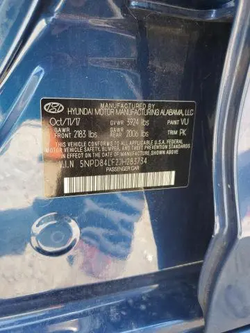 2018 HYUNDAI ELANTRA SEL  