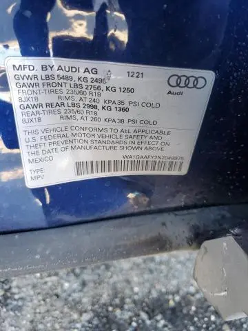 2022 AUDI Q5 PREMIUM 45
