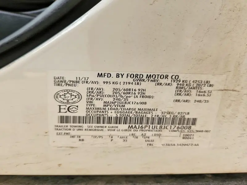 2018 FORD ECOSPORT SE  