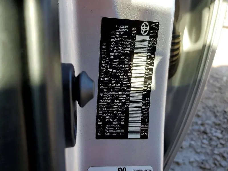 2014 TOYOTA COROLLA LE  