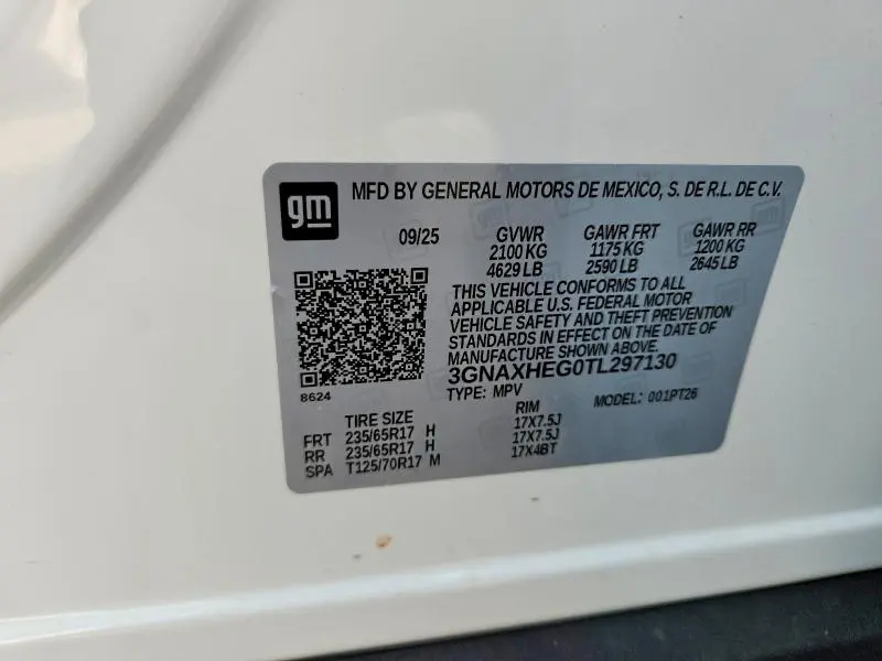 2026 CHEVROLET EQUINOX LT  