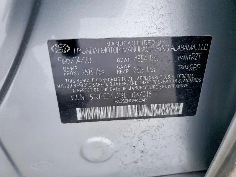 2020 HYUNDAI SONATA SEL PLUS  