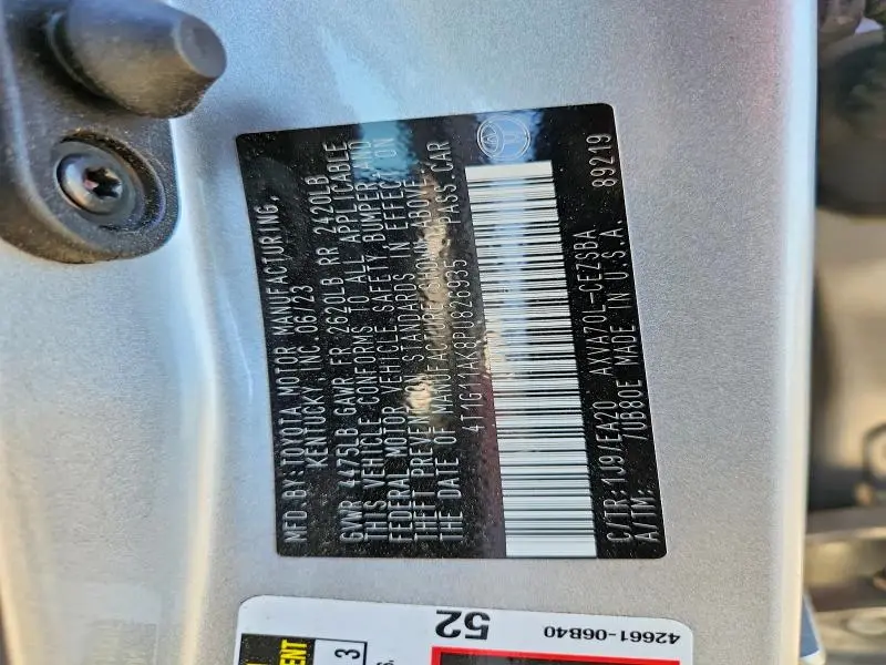 2023 TOYOTA CAMRY SE  