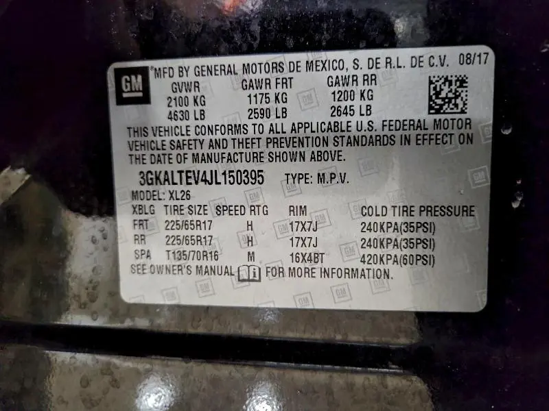 2018 GMC TERRAIN SLE  