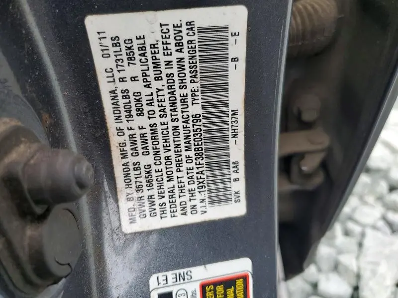 2011 HONDA CIVIC VP  
