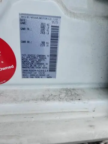 2023 NISSAN ALTIMA SR  