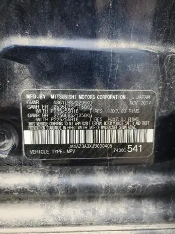 2018 MITSUBISHI OUTLANDER SE  
