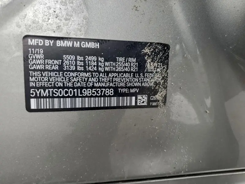 2020 BMW X3 M COMPETITION  