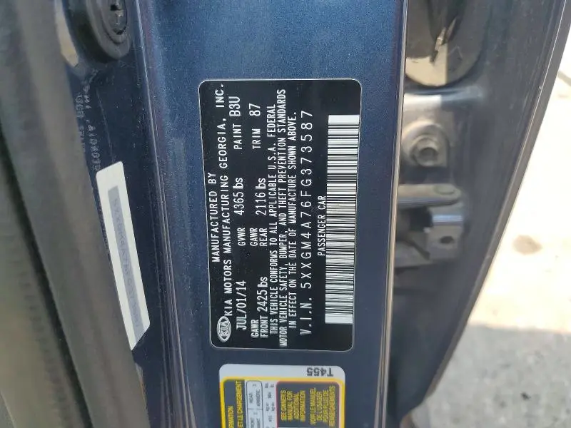 2015 KIA OPTIMA LX  