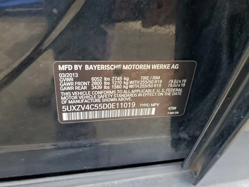 2013 BMW X5 XDRIVE35I  