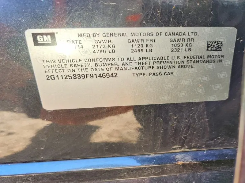 2015 CHEVROLET IMPALA LT  