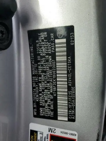 2011 TOYOTA CAMRY BASE  