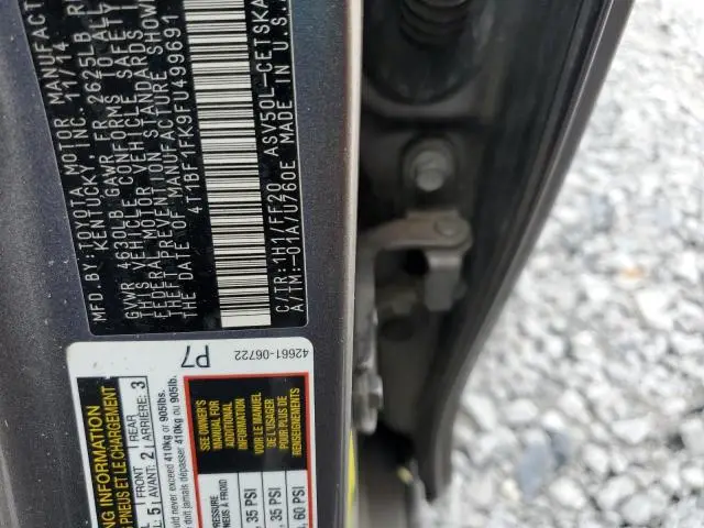 2015 TOYOTA CAMRY LE  