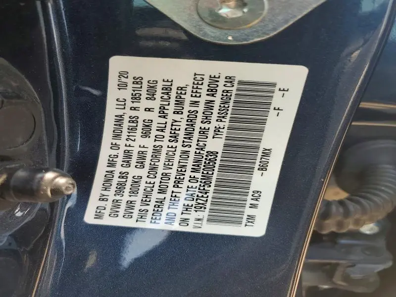 2021 HONDA INSIGHT EX  