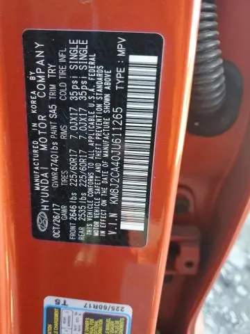 2018 HYUNDAI TUCSON SE