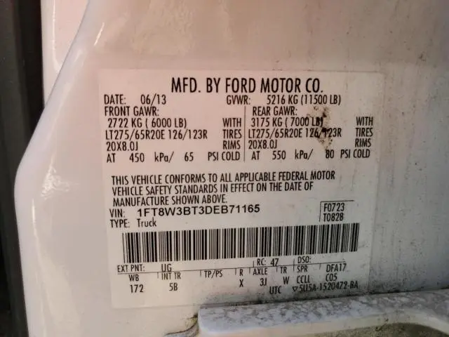 2013 FORD F350 SUPER DUTY  