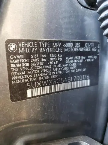 2011 BMW X3 XDRIVE28I  