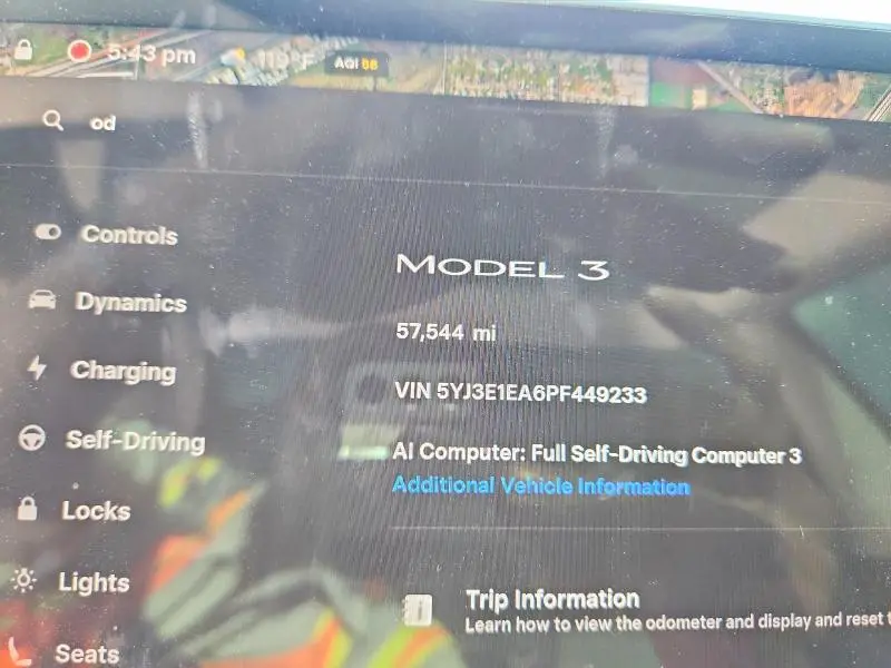 2023 TESLA MODEL 3   