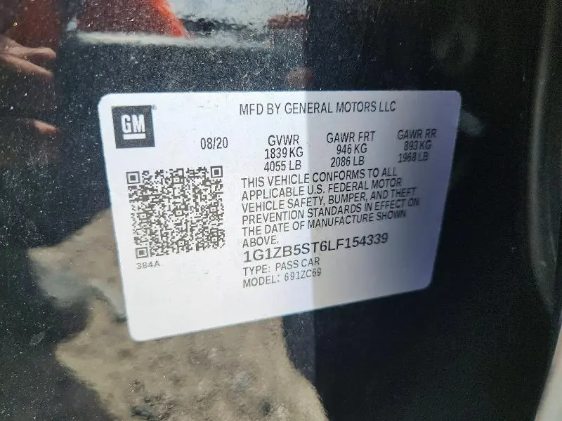 2020 CHEVROLET MALIBU LS  