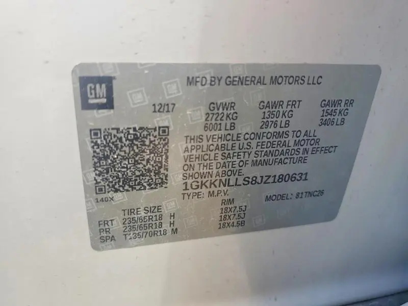 2018 GMC ACADIA   