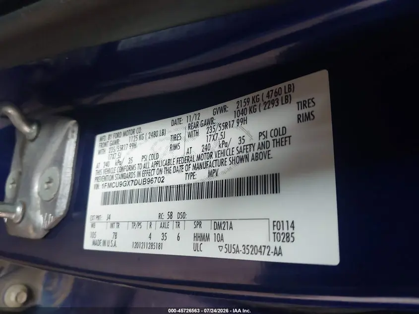 2013 FORD ESCAPE SE