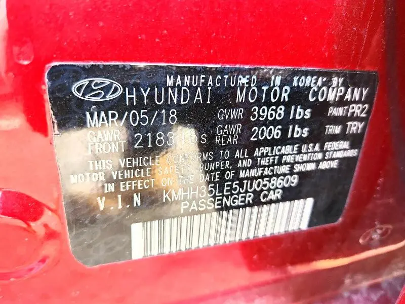 2018 HYUNDAI ELANTRA GT   