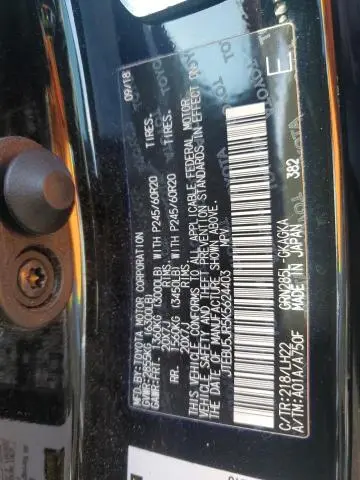 2019 TOYOTA 4RUNNER SR5/SR5 PREMIUM  