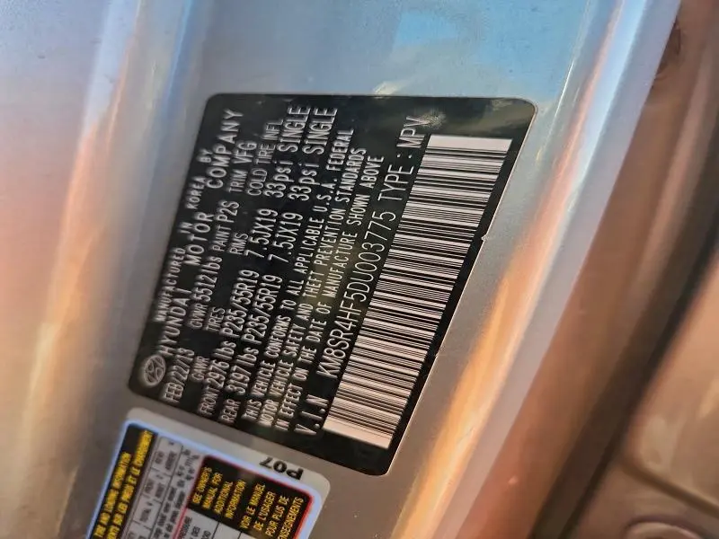 2013 HYUNDAI SANTA FE LIMITED  