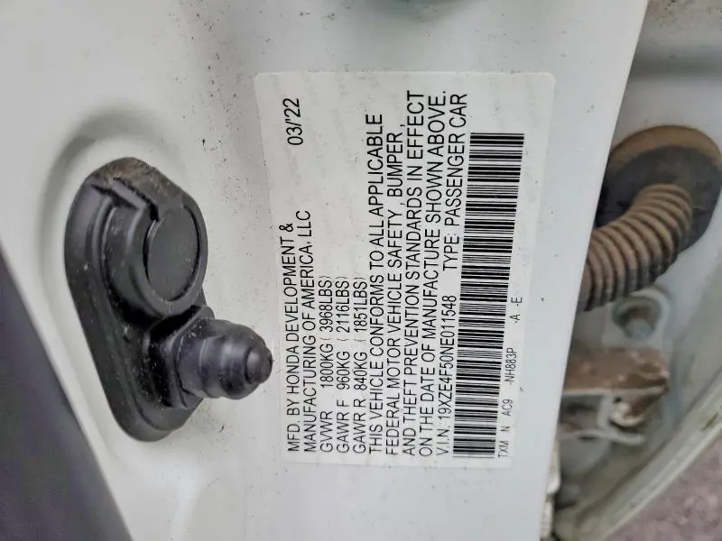 2022 HONDA INSIGHT EX  