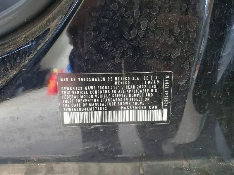 2019 VOLKSWAGEN JETTA SEL  