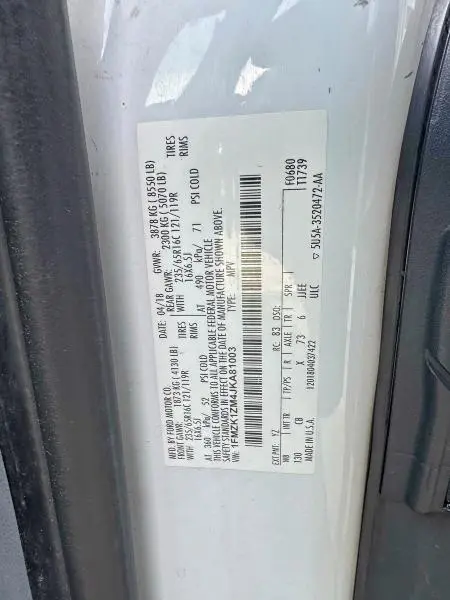 2018 FORD TRANSIT T-150  