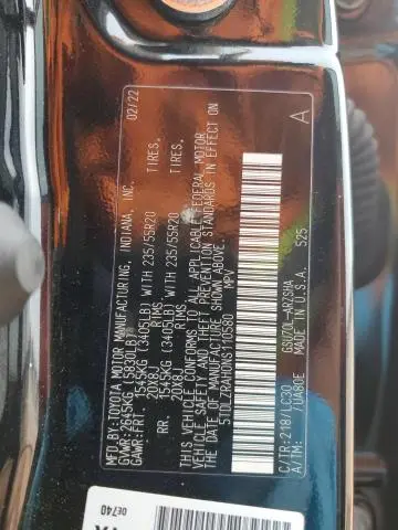 2022 TOYOTA HIGHLANDER XSE  