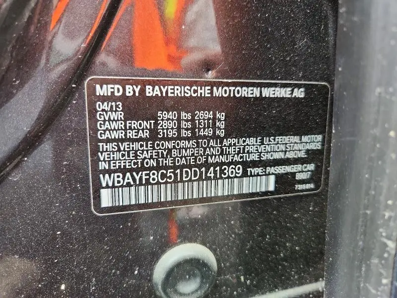 2013 BMW 750 LXI  