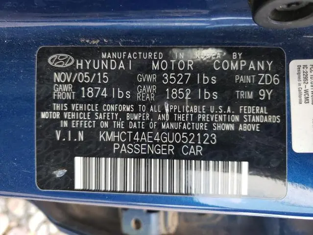 2016 HYUNDAI ACCENT SE  