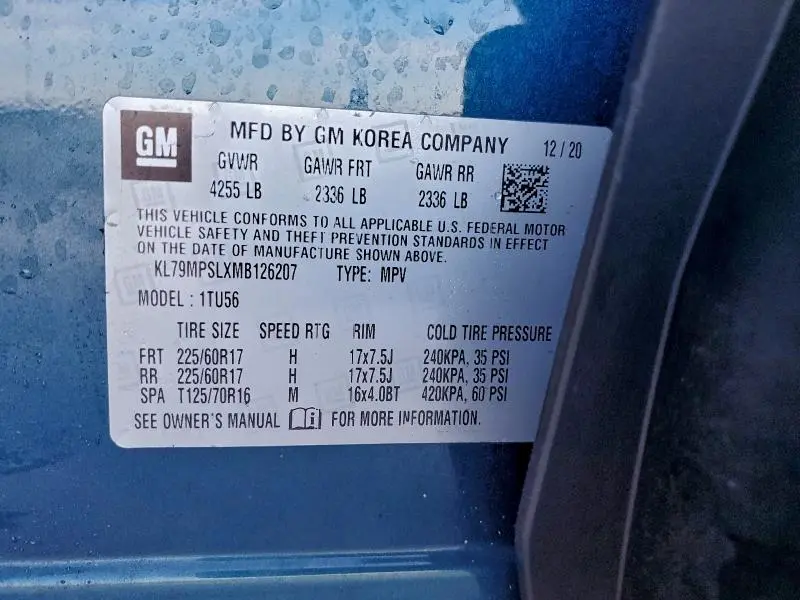 2021 CHEVROLET TRAILBLAZER LT  