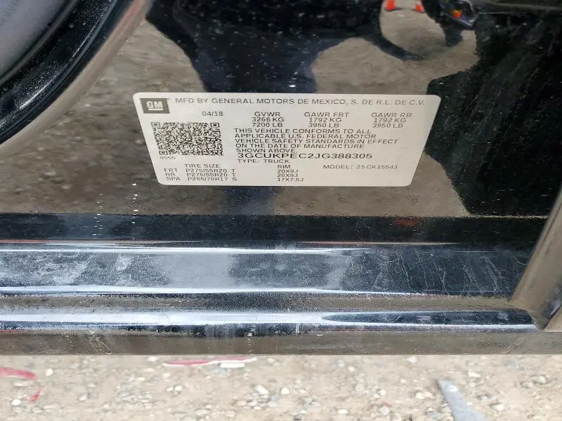 2018 CHEVROLET SILVERADO K1500 CUSTOM  