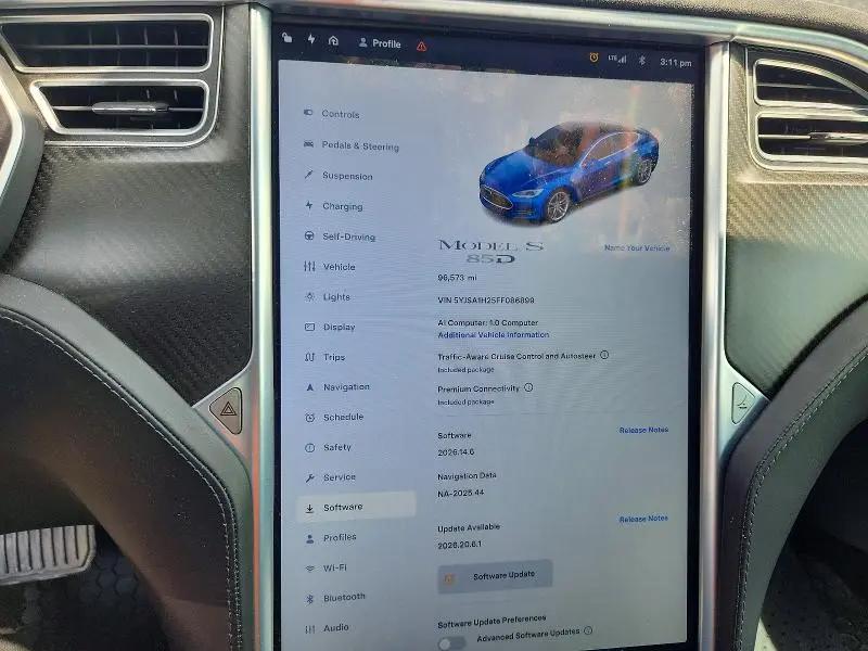 2015 TESLA MODEL S 85D  