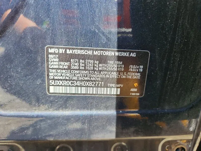2017 BMW X5 XDRIVE35I  